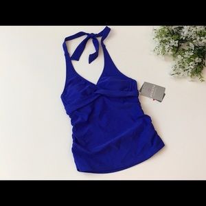 ATHLETA Tara Halter Tanked 32B/C Purple Blue ATHLETA Tankini new ATHLETA